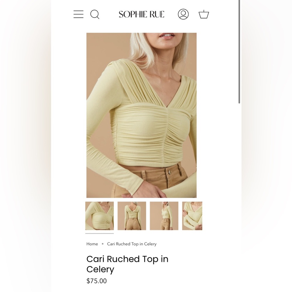 Sophie Rue | Cari Ruched Top